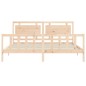 vidaXL Estructura de cama con cabecero madera maciza 180x200 cm vidaXL Estructura de cama con cabecero madera maciza 180x200 cm