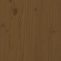 vidaXL Estructura de cama matrimonio con cabecero madera marrón miel