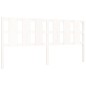vidaXL Estructura de cama con cabecero madera maciza blanco 180x200 cm vidaXL Estructura de cama con cabecero madera maciza blanco 180x200 cm