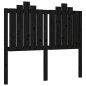 vidaXL Estructura cama de matrimonio con cabecero madera maciza negra vidaXL Estructura cama de matrimonio con cabecero madera maciza negra