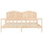 vidaXL Estructura de cama con cabecero madera maciza 200x200 cm