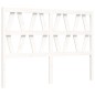 vidaXL Estructura cama de matrimonio con cabecero madera maciza blanco vidaXL Estructura cama de matrimonio con cabecero madera maciza blanco