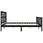 vidaXL Estructura de cama con cabecero madera maciza negro 200x200 cm vidaXL Estructura de cama con cabecero madera maciza negro 200x200 cm