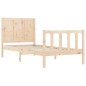 vidaXL Estructura de cama individual con cabecero madera maciza vidaXL Estructura de cama individual con cabecero madera maciza