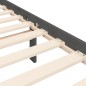 vidaXL Estructura de cama con cabecero madera maciza gris