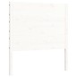 vidaXL Estructura de cama con cabecero madera maciza blanco 100x200 cm vidaXL Estructura de cama con cabecero madera maciza blanco 100x200 cm