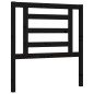 vidaXL Estructura de cama con cabecero madera maciza negro vidaXL Estructura de cama con cabecero madera maciza negro