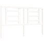vidaXL Estructura de cama con cabecero madera maciza blanco 160x200 cm