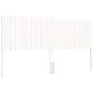 vidaXL Estructura cama de matrimonio con cabecero madera maciza blanco vidaXL Estructura cama de matrimonio con cabecero madera maciza blanco