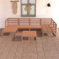 vidaXL Muebles de jardín 7 piezas marrón miel madera maciza de pino vidaXL Muebles de jardín 7 piezas marrón miel madera maciza de pino
