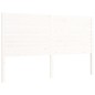 vidaXL Estructura de cama con cabecero madera maciza blanco 160x200 cm vidaXL Estructura de cama con cabecero madera maciza blanco 160x200 cm