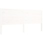 vidaXL Estructura cama de matrimonio con cabecero madera maciza blanco vidaXL Estructura cama de matrimonio con cabecero madera maciza blanco