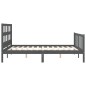 vidaXL Estructura de cama con cabecero madera maciza gris 160x200 cm vidaXL Estructura de cama con cabecero madera maciza gris 160x200 cm