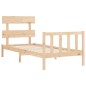 vidaXL Estructura de cama con cabecero madera maciza vidaXL Estructura de cama con cabecero madera maciza