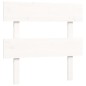 vidaXL Estructura de cama con cabecero madera maciza blanco 90x200 cm vidaXL Estructura de cama con cabecero madera maciza blanco 90x200 cm
