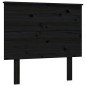 vidaXL Estructura de cama individual con cabecero madera maciza negro vidaXL Estructura de cama individual con cabecero madera maciza negro