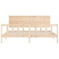 vidaXL Estructura de cama de matrimonio con cabecero madera maciza vidaXL Estructura de cama de matrimonio con cabecero madera maciza