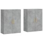 vidaXL Armario de pared 2 unidades gris hormigón 69,5x34x90 cm vidaXL Armario de pared 2 unidades gris hormigón 69,5x34x90 cm