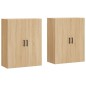 vidaXL Armario de pared 2 unidades roble Sonoma 69,5x34x90 cm vidaXL Armario de pared 2 unidades roble Sonoma 69,5x34x90 cm