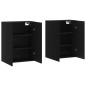 vidaXL Armarios de pared 2 unidades negro 69,5x34x90 cm vidaXL Armarios de pared 2 unidades negro 69,5x34x90 cm