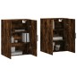 vidaXL Armarios de pared 2 unidades roble ahumado 69,5x34x90 cm vidaXL Armarios de pared 2 unidades roble ahumado 69,5x34x90 cm