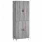 vidaXL Aparador alto madera contrachapada gris sonoma 69,5x34x180 cm vidaXL Aparador alto madera contrachapada gris sonoma 69,5x34x180 cm