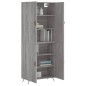 vidaXL Aparador alto madera contrachapada gris sonoma 69,5x34x180 cm vidaXL Aparador alto madera contrachapada gris sonoma 69,5x34x180 cm