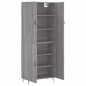 vidaXL Aparador alto madera contrachapada gris sonoma 69,5x34x180 cm vidaXL Aparador alto madera contrachapada gris sonoma 69,5x34x180 cm