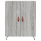 vidaXL Aparador alto madera contrachapada gris sonoma 69,5x34x180 cm vidaXL Aparador alto madera contrachapada gris sonoma 69,5x34x180 cm