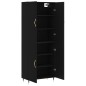 vidaXL Aparador alto madera contrachapada negro 69,5x34x180 cm vidaXL Aparador alto madera contrachapada negro 69,5x34x180 cm