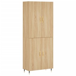 vidaXL Aparador alto madera contrachapada color roble 69,5x34x180 cm