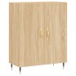 vidaXL Aparador alto madera contrachapada color roble 69,5x34x180 cm vidaXL Aparador alto madera contrachapada color roble 69,5x34x180 cm