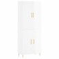 vidaXL Aparador alto madera contrachapada blanco brillo 69,5x34x180 cm vidaXL Aparador alto madera contrachapada blanco brillo 69,5x34x180 cm