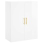 vidaXL Aparador alto madera contrachapada blanco brillo 69,5x34x180 cm vidaXL Aparador alto madera contrachapada blanco brillo 69,5x34x180 cm