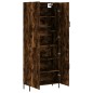 vidaXL Aparador alto madera contrachapada roble ahumado 69,5x34x180 cm vidaXL Aparador alto madera contrachapada roble ahumado 69,5x34x180 cm