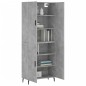 vidaXL Aparador alto madera contrachapada gris hormigón 69,5x34x180 cm vidaXL Aparador alto madera contrachapada gris hormigón 69,5x34x180 cm