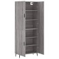 vidaXL Aparador alto madera contrachapada gris sonoma 69,5x34x180 cm vidaXL Aparador alto madera contrachapada gris sonoma 69,5x34x180 cm