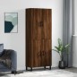vidaXL Aparador alto madera contrachapada marrón roble 69,5x34x180 cm vidaXL Aparador alto madera contrachapada marrón roble 69,5x34x180 cm