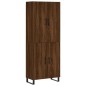 vidaXL Aparador alto madera contrachapada marrón roble 69,5x34x180 cm vidaXL Aparador alto madera contrachapada marrón roble 69,5x34x180 cm