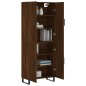 vidaXL Aparador alto madera contrachapada marrón roble 69,5x34x180 cm vidaXL Aparador alto madera contrachapada marrón roble 69,5x34x180 cm