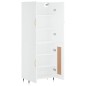 vidaXL Aparador alto madera contrachapada blanco 69,5x34x180 cm vidaXL Aparador alto madera contrachapada blanco 69,5x34x180 cm