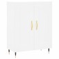 vidaXL Aparador alto madera contrachapada blanco 69,5x34x180 cm vidaXL Aparador alto madera contrachapada blanco 69,5x34x180 cm