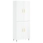 vidaXL Aparador alto madera contrachapada blanco brillo 69,5x34x180 cm vidaXL Aparador alto madera contrachapada blanco brillo 69,5x34x180 cm