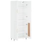 vidaXL Aparador alto madera contrachapada blanco brillo 69,5x34x180 cm vidaXL Aparador alto madera contrachapada blanco brillo 69,5x34x180 cm