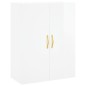 vidaXL Aparador alto madera contrachapada blanco brillo 69,5x34x180 cm vidaXL Aparador alto madera contrachapada blanco brillo 69,5x34x180 cm