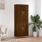 vidaXL Aparador alto madera contrachapada marrón roble 69,5x34x180 cm vidaXL Aparador alto madera contrachapada marrón roble 69,5x34x180 cm
