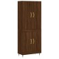 vidaXL Aparador alto madera contrachapada marrón roble 69,5x34x180 cm vidaXL Aparador alto madera contrachapada marrón roble 69,5x34x180 cm