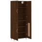vidaXL Aparador alto madera contrachapada marrón roble 69,5x34x180 cm vidaXL Aparador alto madera contrachapada marrón roble 69,5x34x180 cm