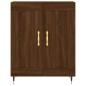 vidaXL Aparador alto madera contrachapada marrón roble 69,5x34x180 cm vidaXL Aparador alto madera contrachapada marrón roble 69,5x34x180 cm