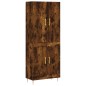 vidaXL Aparador alto madera contrachapada roble ahumado 69,5x34x180 cm vidaXL Aparador alto madera contrachapada roble ahumado 69,5x34x180 cm